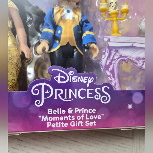 Disney Princess 6" Petit Belle & Prince Gift Set New - Picture 6 of 7